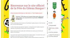 Desktop Screenshot of lafetedugateaubasque.com