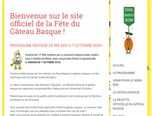 Tablet Screenshot of lafetedugateaubasque.com